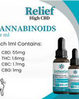 Relief | Whole Plant Full Spectrum High CBD Oil 15ml