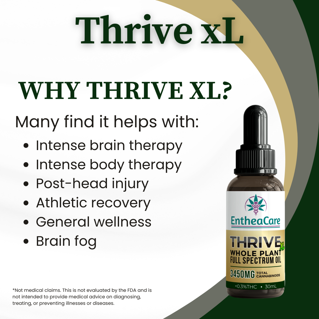 Thrive xL | 3450mg Whole Plant Full Spectrum CBD Oil – EntheaCare
