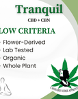 Tranquil | Whole Plant Full Spectrum CBD + CBN Oil