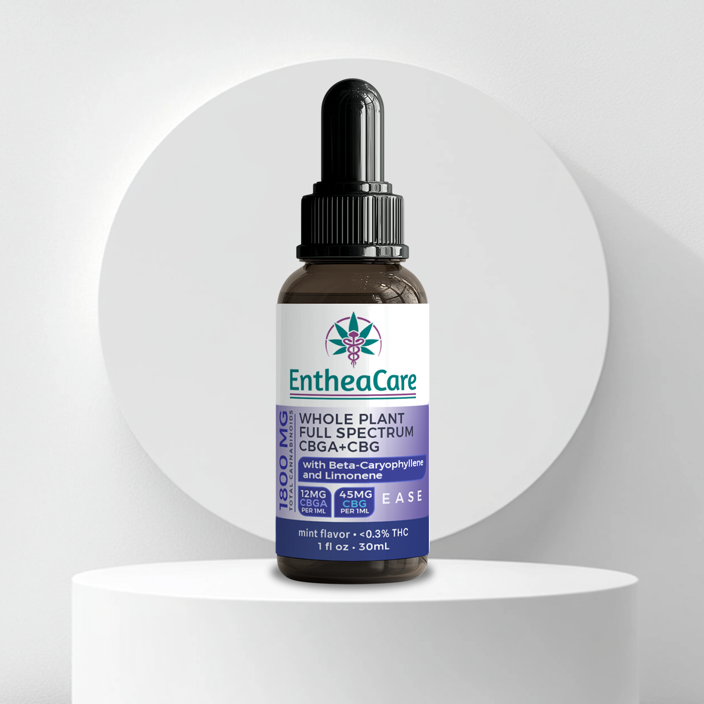 Ease | Whole Plant Full Spectrum CBGA + CBG Oil – EntheaCare Ease | Whole Plant Full Spectrum CBGA + CBG Oil – EntheaCare