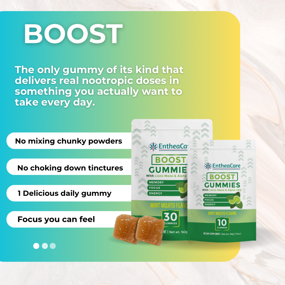 EntheaCare Boost gummies pouch