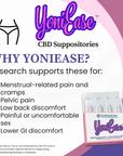 YoniEase | Whole Plant Full Spectrum CBD Suppositories