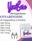 YoniEase | Whole Plant Full Spectrum CBD Suppositories